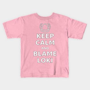 Keep Calm Blame Loki Kids T-Shirt